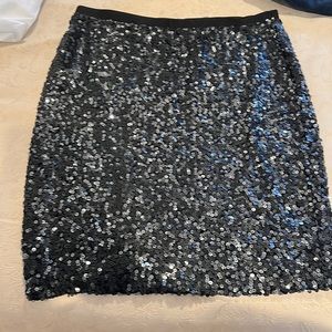 Black Sequence Skirt Size 3X Harper & Liv lightly worn